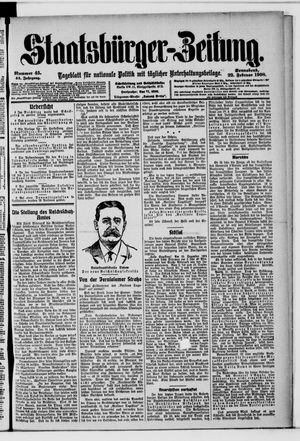 Staatsbürger-Zeitung on Feb 22, 1908