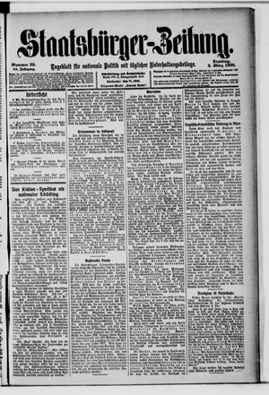 Staatsbürger-Zeitung on Mar 3, 1908