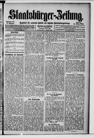 Staatsbürger-Zeitung on Mar 20, 1908