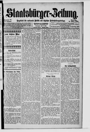 Staatsbürger-Zeitung vom 31.03.1908