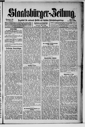 Staatsbürger-Zeitung on Apr 5, 1908