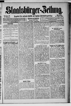Staatsbürger-Zeitung on Apr 15, 1908