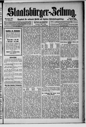 Staatsbürger-Zeitung on Apr 30, 1908