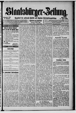Staatsbürger-Zeitung vom 17.06.1908