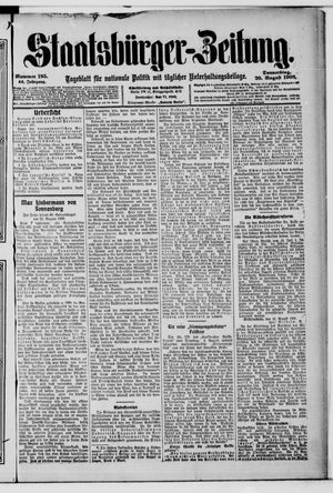 Staatsbürger-Zeitung vom 20.08.1908