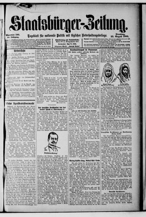 Staatsbürger-Zeitung vom 25.08.1908