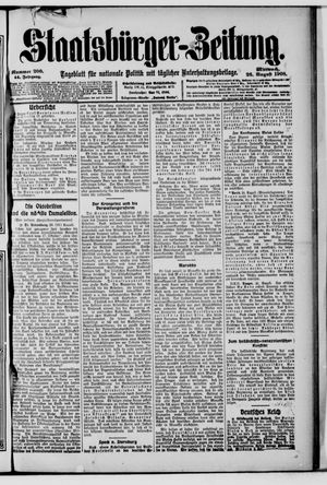 Staatsbürger-Zeitung vom 26.08.1908