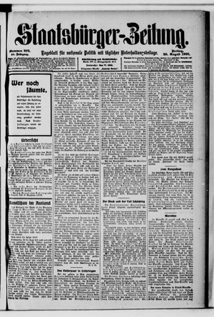Staatsbürger-Zeitung vom 28.08.1908
