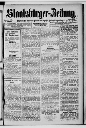 Staatsbürger-Zeitung vom 29.08.1908
