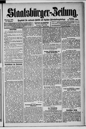 Staatsbürger-Zeitung on Oct 16, 1908