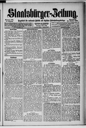 Staatsbürger-Zeitung on Oct 24, 1908