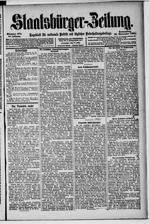 Staatsbürger-Zeitung vom 26.11.1908