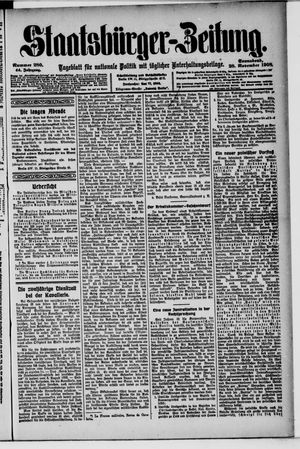 Staatsbürger-Zeitung vom 28.11.1908