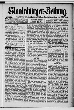 Staatsbürger-Zeitung vom 10.01.1909