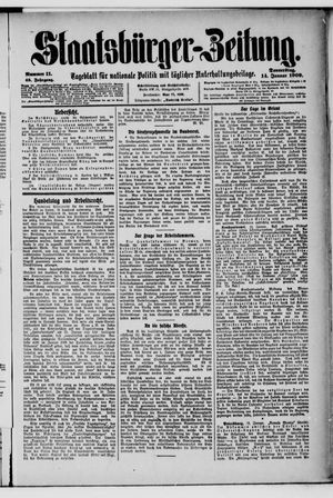 Staatsbürger-Zeitung on Jan 14, 1909