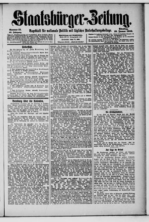 Staatsbürger-Zeitung on Jan 19, 1909
