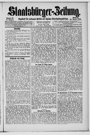 Staatsbürger-Zeitung vom 20.01.1909