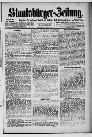 Staatsbürger-Zeitung vom 28.01.1909