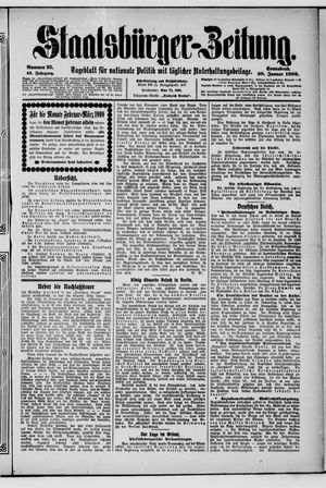 Staatsbürger-Zeitung on Jan 30, 1909