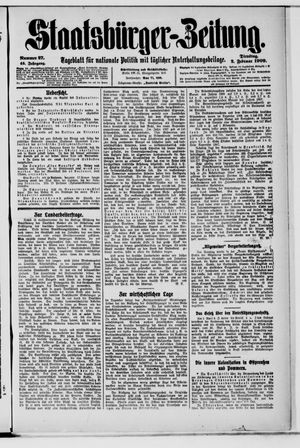 Staatsbürger-Zeitung vom 02.02.1909