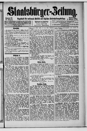 Staatsbürger-Zeitung vom 04.02.1909