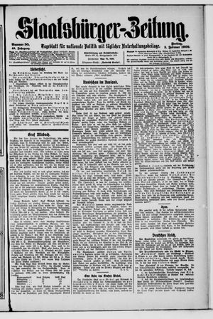Staatsbürger-Zeitung vom 05.02.1909