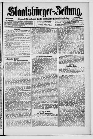 Staatsbürger-Zeitung vom 07.02.1909
