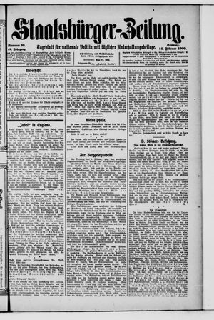 Staatsbürger-Zeitung on Feb 14, 1909