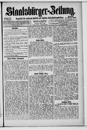 Staatsbürger-Zeitung on Feb 16, 1909