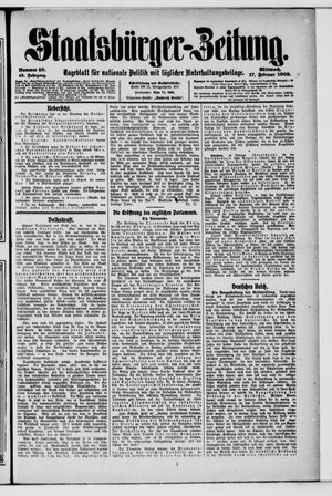 Staatsbürger-Zeitung vom 17.02.1909