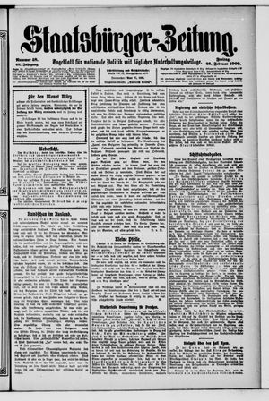 Staatsbürger-Zeitung on Feb 26, 1909