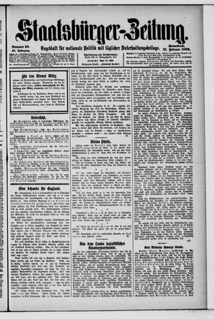 Staatsbürger-Zeitung vom 27.02.1909