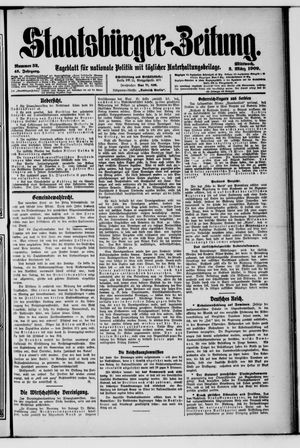 Staatsbürger-Zeitung vom 03.03.1909