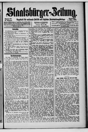 Staatsbürger-Zeitung on Mar 4, 1909