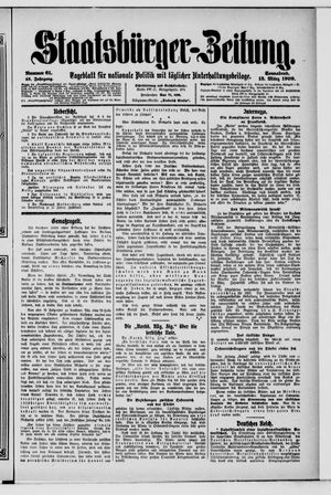 Staatsbürger-Zeitung on Mar 13, 1909
