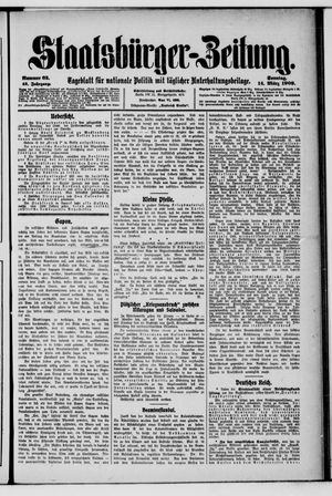 Staatsbürger-Zeitung vom 14.03.1909