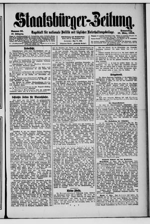 Staatsbürger-Zeitung on Mar 18, 1909