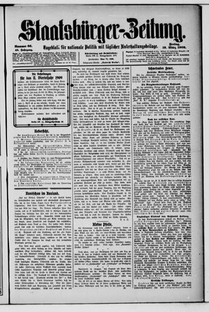 Staatsbürger-Zeitung vom 19.03.1909