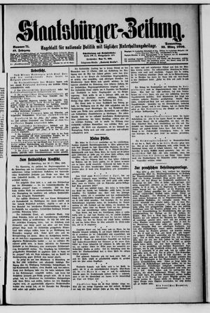 Staatsbürger-Zeitung vom 25.03.1909