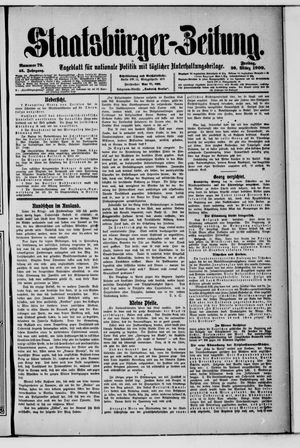 Staatsbürger-Zeitung vom 26.03.1909