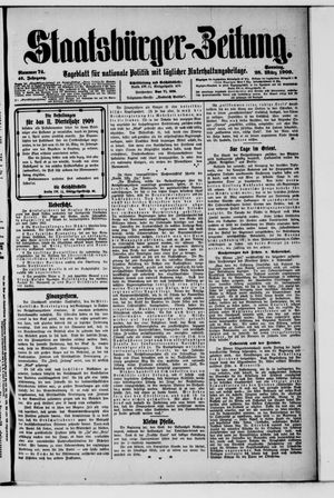 Staatsbürger-Zeitung vom 28.03.1909