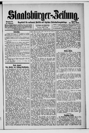 Staatsbürger-Zeitung vom 30.03.1909