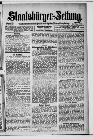 Staatsbürger-Zeitung on Mar 31, 1909