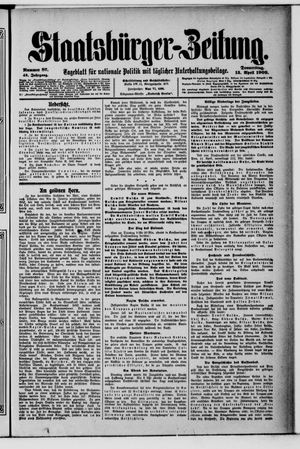 Staatsbürger-Zeitung vom 15.04.1909