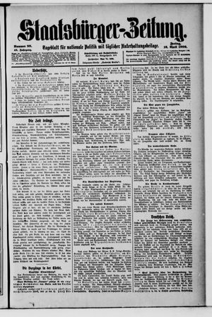 Staatsbürger-Zeitung on Apr 16, 1909