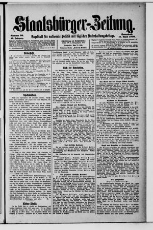 Staatsbürger-Zeitung vom 17.04.1909