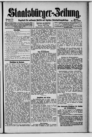 Staatsbürger-Zeitung vom 23.04.1909