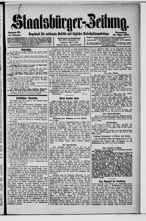 Staatsbürger-Zeitung vom 29.04.1909
