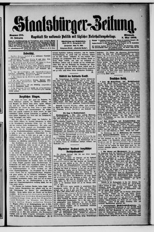 Staatsbürger-Zeitung on May 5, 1909