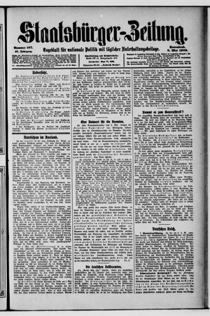 Staatsbürger-Zeitung vom 08.05.1909